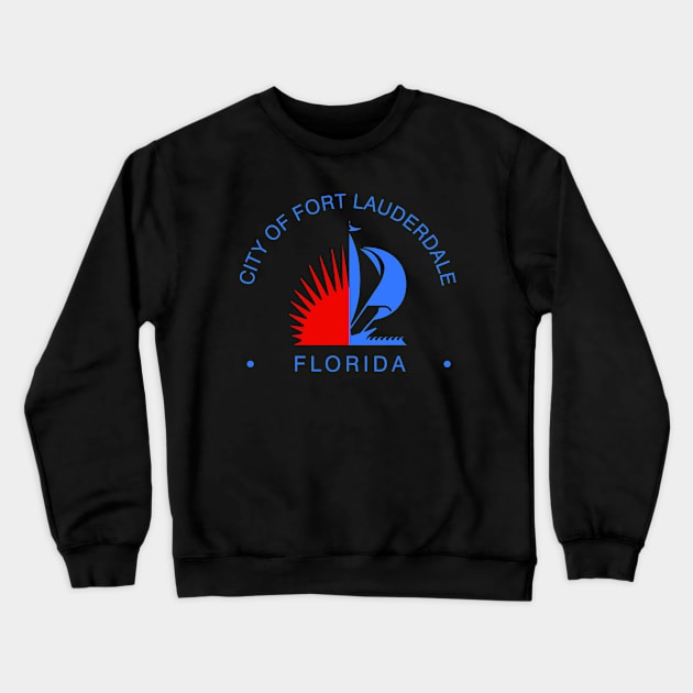 Fort Lauderdale, Florida Crewneck Sweatshirt by Vladimir Zevenckih